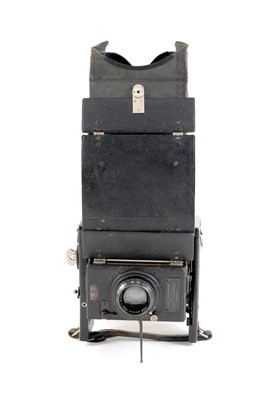 Lot 27 - A Houghton’s Ltd. Ensign Model D Quarter Plate Folding Reflex Camera.