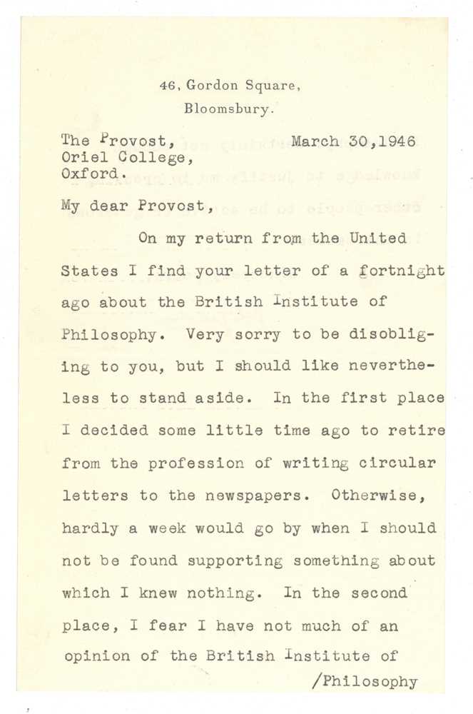 Lot 332 - Keynes (John Maynard)