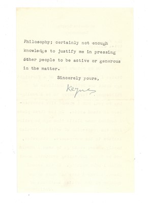 Lot 332 - Keynes (John Maynard)