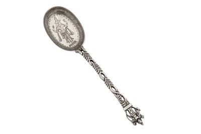 Lot 100 - A late 19th century Anglo – Indian silver spoon, Madras circa 1890 by Peter Orr