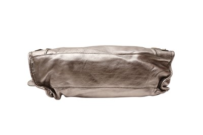 Lot 497 - Balenciaga Metallic Pewter Motorcycle Bag
