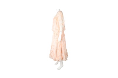 Lot 24 - Bruce Oldfield Ivory Print Silk Occasion Dress