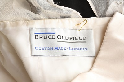 Lot 25 - Bruce Oldfield Monochrome Silk Evening Dress