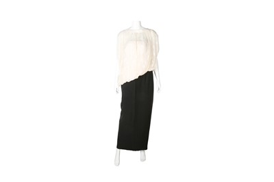 Lot 25 - Bruce Oldfield Monochrome Silk Evening Dress