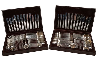 Lot 169 - TWO CANTEENS OF RAVINET D'ENFERT SILVER PLATED FLATWARE