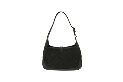 Lot 523 - Gucci Black Monogram Small Jackie Bag