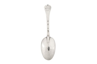 Lot 466 - A William III Britannia standard silver spoon, London 1698 by William Penstone I (free 15 Aug 1694)