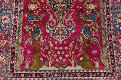 Lot 87 - A PAIR OF VERY FINE ISFAHAN PRAYER RUGS, CENTRAL PERSIA