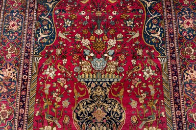 Lot 87 - A PAIR OF VERY FINE ISFAHAN PRAYER RUGS, CENTRAL PERSIA