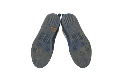 Lot 113 - Christian Dior Bleu B23 Oblique High Top Sneaker - Size 37