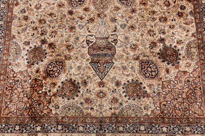 Lot 10 - A VERY FINE LAHORE RUG WITH ARDEBIL DESIGN, NORTH INDIA