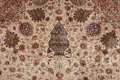 Lot 10 - A VERY FINE LAHORE RUG WITH ARDEBIL DESIGN, NORTH INDIA