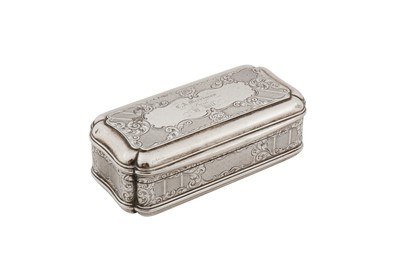 Lot 70 - A Victorian sterling silver snuff box, Birmingham 1851 by Edward Smith
