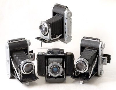 Lot 1188 - Voigtlander Bessa II CRF & Other 120 Folding Cameras.