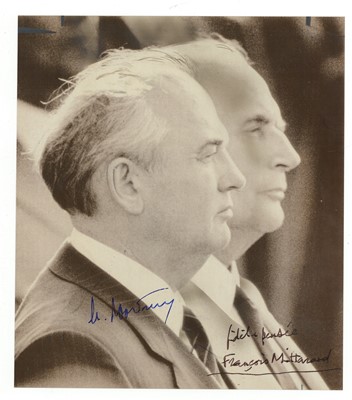 Lot 324 - Gorbachev (Mikhail) & Francois Mitterrand