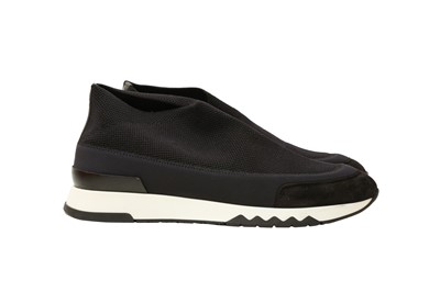 Lot 562 - Hermes Black Tokyo Slip On Sneaker - Size 37