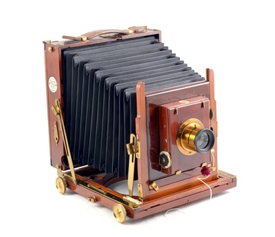 Lot 50 - Thornton-Pickard Ruby Half Plate Field Camera Outfit.
