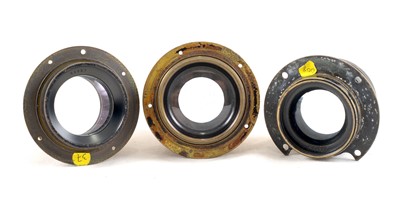 Lot 80 - Three Ross Brass Bound Lenses.