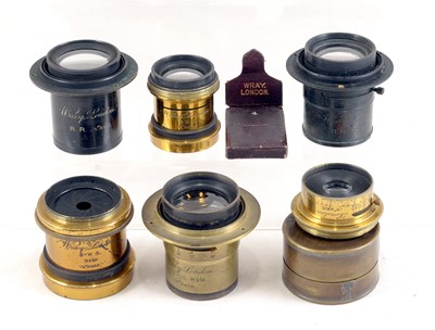 Lot 26 - Group of Six Wray Brass Lenses.