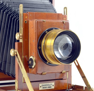 Lot 37 - A Magnificent 4-Lens Gandolfi “Precision” Half Plate Field Camera Outfit.