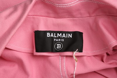 Lot 39 - Balmain Barbie Pink Double Breasted Blazer - Size 10