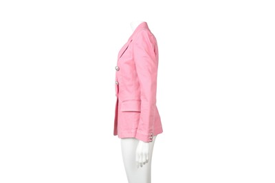 Lot 39 - Balmain Barbie Pink Double Breasted Blazer - Size 10