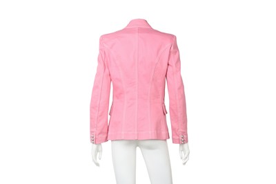 Lot 39 - Balmain Barbie Pink Double Breasted Blazer - Size 10