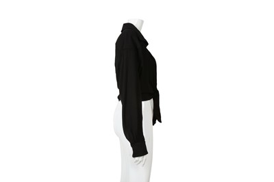 Lot 556 - Jacquemus Black La Riviera Knot Shirt - Size 36