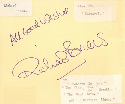 Lot 35 - Autograph Collection.- Actors & Entertainers