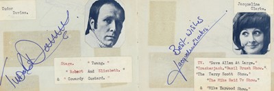 Lot 16 - Autograph Album.- Vintage Actors & Entertainers