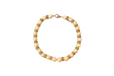 Lot 80 - Chanel Ivory Pearl Crystal Necklace