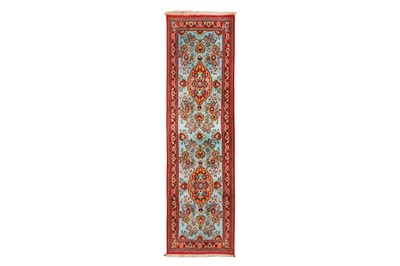 Lot 354 - A FINE QUM RUNNER, CENTRAL PERSIA