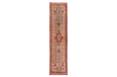 Lot 359 - A VERY FINE QUM RUNNER, CENTRAL PERSIA