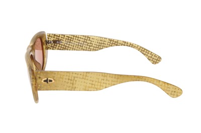 Lot 47 - Christian Dior Gold Cateye Sunglasses