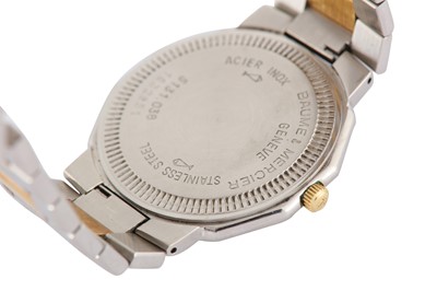 Lot 60 - BAUME & MERCIER. RIVIERA BI-METAL WRISTWATCH