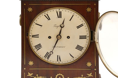 Lot 149 - A REGENCY BRACKET CLOCK BY TAYLOR