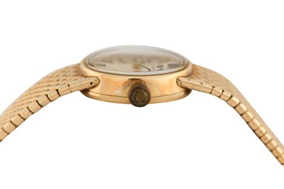 Lot 74 - OMEGA. 9CT GOLD LADIES WRISTWATCH