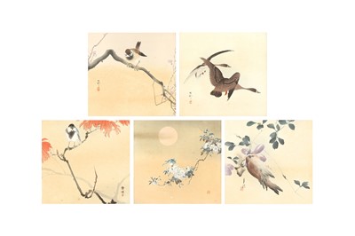 Lot 1045 - OHARA KOSON (1877 – 1945), OGATA GEKKŌ (1859 – 1920),  OKUHARA SEIKO (1837 – 1918)