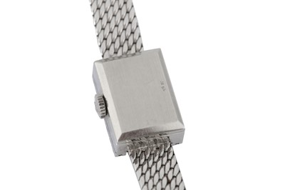 Lot 78 - MOVADO. A LADIES DIAMOND WRISTWATCH