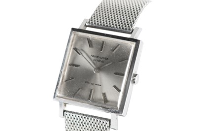 Lot 35 - FAVRE-LEUBA. A STAINLESS STEEL CONGRESS WRISTWATCH