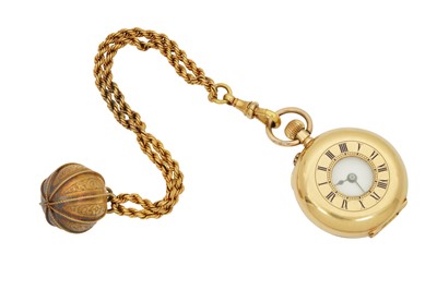 Lot 88 - A LATE 19TH CENTURY 18CT GOLD FOB WATCH