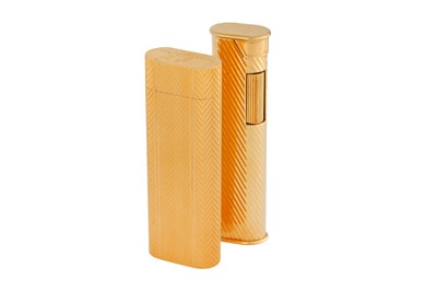 Lot 110 - TWO GOLD PLATED LIGHTERS