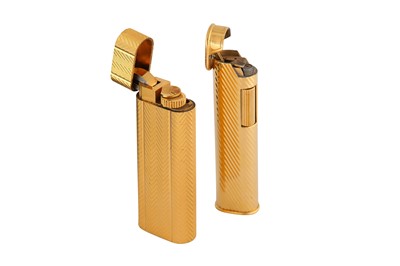 Lot 110 - TWO GOLD PLATED LIGHTERS