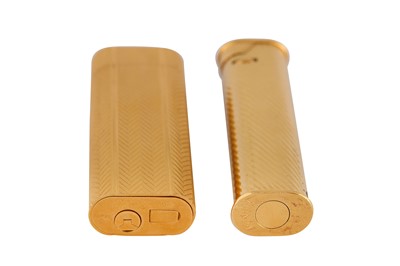 Lot 110 - TWO GOLD PLATED LIGHTERS