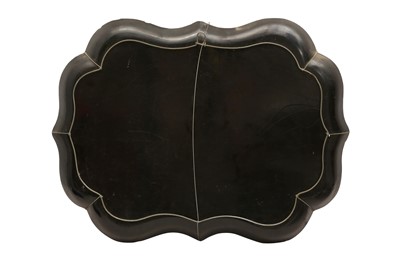 Lot 405 - A PAPIER MACHE TRAY