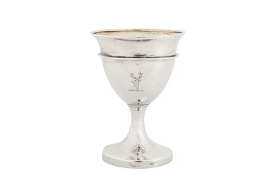 Lot 417 - A George III sterling silver egg cup, London 1796 by Paul Storr (1771-1844, first reg. 12th Jan 1793)