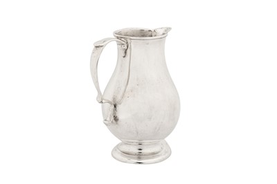 Lot 403 - A George II provincial sterling silver cream jug, Chester probably 1740 by Richard Richardson II (active 1732 – 1772)