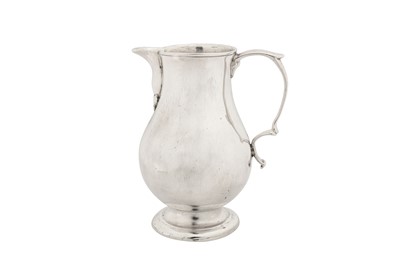 Lot 403 - A George II provincial sterling silver cream jug, Chester probably 1740 by Richard Richardson II (active 1732 – 1772)