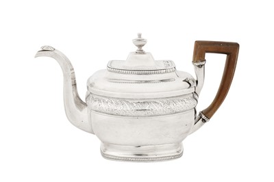 Lot 447 - An early 19th century American silver teapot, Philadelphia circa 1810 by Joseph Lownes (1758–1820)
