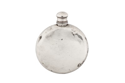 Lot 385 - A William IV sterling silver spirit flask, London probably 1835 probably by Jonathon Hayne